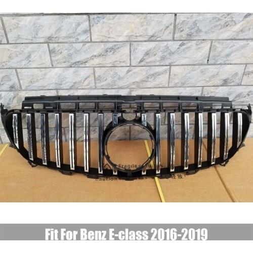 For Mercedes Benz W213 E200 E300 E400 E43 for AMG 1x GT R / Diamond Style W213 Grlil Car Front Grille 2016 2017 2018 2019
