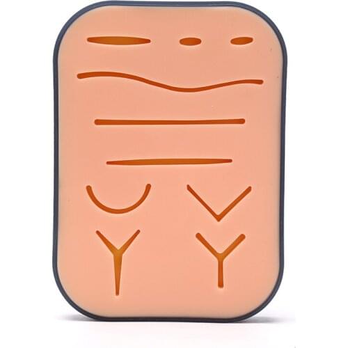 Silicone Medical Skin Suture Surgical Training Kit Wound Suture Practice Mat Operate Pads Dental Equipment Dentist Materials