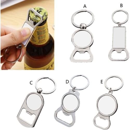 Blank Keychain with Key Ring Double-Side Printed Heat Transfer Keychain for Christmas Graduation Present T84A