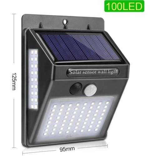Led Solar Lights Outdoor Wall Light Waterproof Garden Street Yard Decoration Sconce Energy Saving Night Emergency Porch Lampara