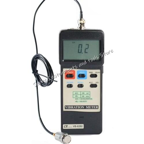 Taiwan lutron VB-8200 Portable Digital Vibrometer Acceleration Vibration Test Analyzer Handheld Vibrometer