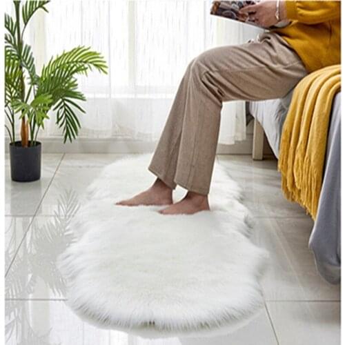 Shaggy Soft Carpet Rug Living Room Bedroom alfombra Fluffy Faux Wool Floor Rugs tapis salon Window Bedside Home Decor Rug Mat