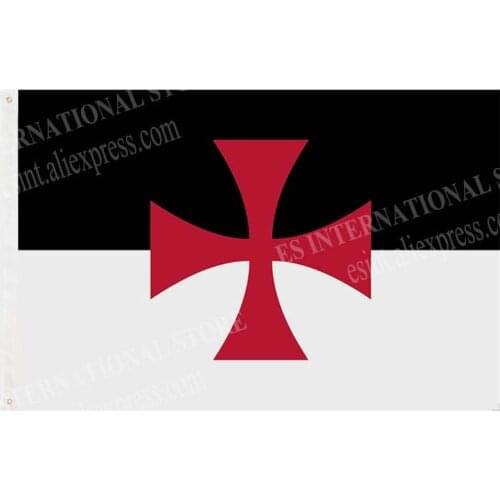 Knight Templar Flag Red Cross Mason Flag 150* 90cm 3ft x 5ft Custom Banner Metal Holes Grommets