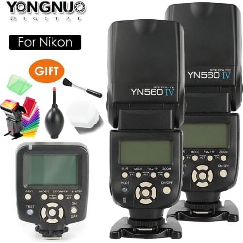 YONGNUO YN560 IV,YN-560 IV Master Radio Flash Speedlite + YN-560TX Controller for Nikon D3300 D5300 D7200 D810 D610 D800 Camera