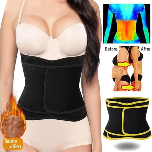 Fajas Women Abdominal Slimming Belt High Compression Neoprene Waist Trainer Cincher Corset Body Shaper Sweat Shapewear