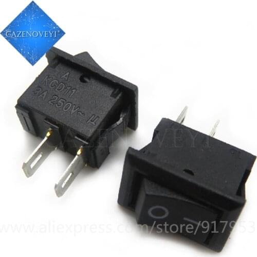 10pcs/lot Ship switch KCD-117-S black 2 feet 8.5 * 8.5 mm the 250V 3A supply switch In Stock