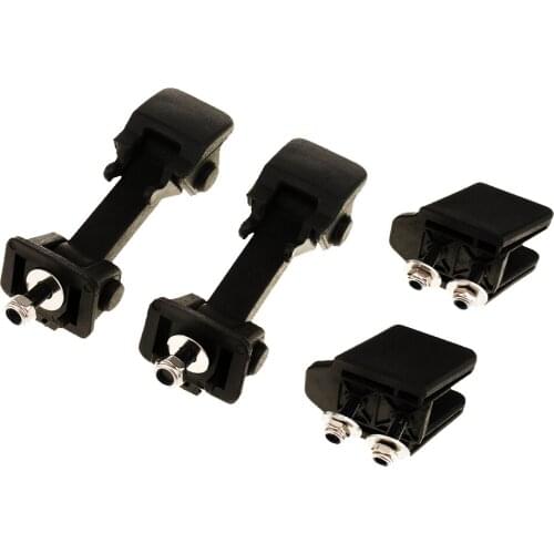 2 Pieces Black Hood Lock Catch Latches Kit For Wrangler JK 2008-2017