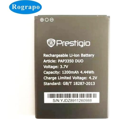 New 1200mAh PAP3350DUO Battery For Prestigio MultiPhone PAP3350 DUO Bateria Batterie Baterij Cell Mobile Phone Batteries