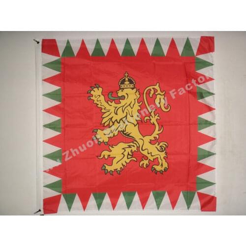 Bulgaria Tsar Flag 120X120cm (4x4FT) 120g 100D Polyester Double Stitched High Quality Free Shipping