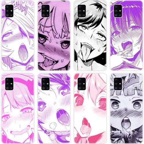 Anime girl cartoon japan cute face Soft Case for Samsung Galaxy A12 A02 A03S A21S A22 A32 A52 A72 A82 S21 Plus FE Ultra M02S M12