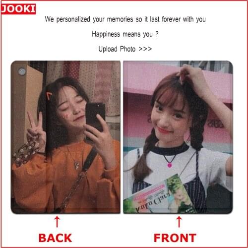 JOOKI Case for HUAWEI M5 Lite Tablet Cover For Huawei Honor 5 8"inches Fundas Personalized Photo Womens Leather Tablet Wallet