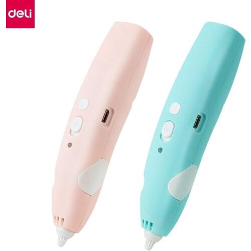Deli 3D Print Pen 3D Drawing Pen For Children Printing Drawing Best Kids Pens For Christmas Birthday Gift Creative Toy Gift