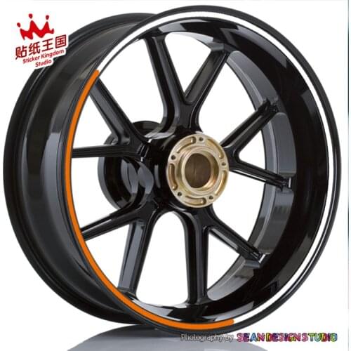 For ktm duke 125 250 690 790 1290 RC200 RC390 RC8 Motorcycle Motorbike 2 Colors Wheels Decals Reflective Rim Stickers Waterproof