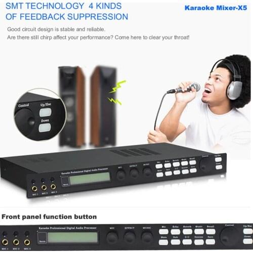 Karaoke Mixer,Karaoke Audio Processor,Anti-howling effector,Microphone Mixer