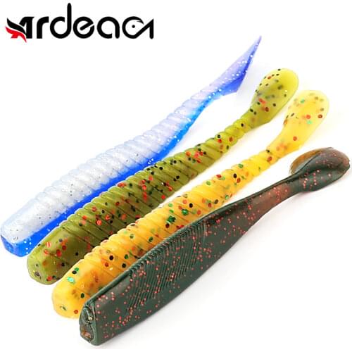 Ardea soft lure 80mm 4g T-tail Salt Silicone Wobblers Jighead Artificial fishing bait Artificial Fishing Tackle