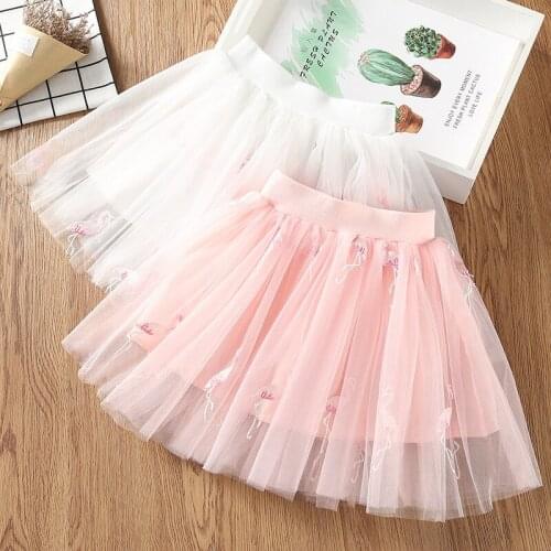 New childrens princess skirt Korean style skirt summer baby embroidered summer skirt