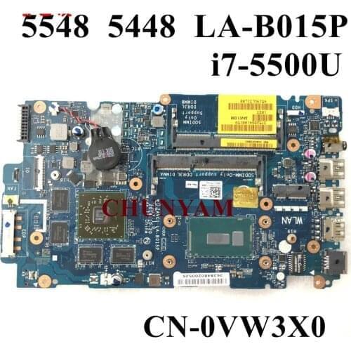 NEW LA-B015P i7-5500U 2GB GPU FOR Dell Inspiron 14 5448 15 5548 5543 5443 Laptop Motherboard CN-0VW3X0 VW3X0 Mainboard
