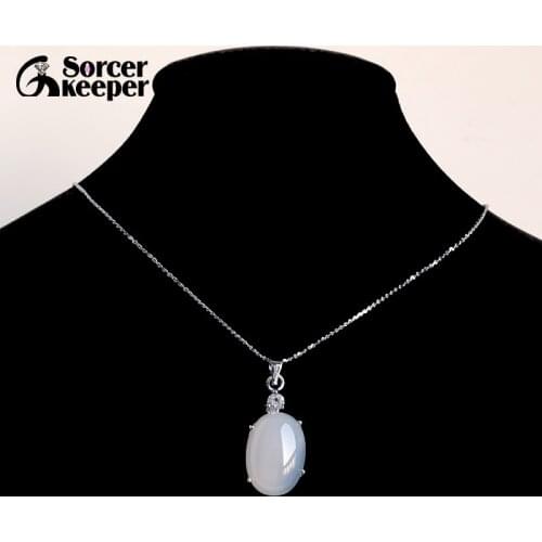 Wholesale 25x14x12mm Natural Chalcedony Agates stone Oval Pendant beads jewelry Free shipping