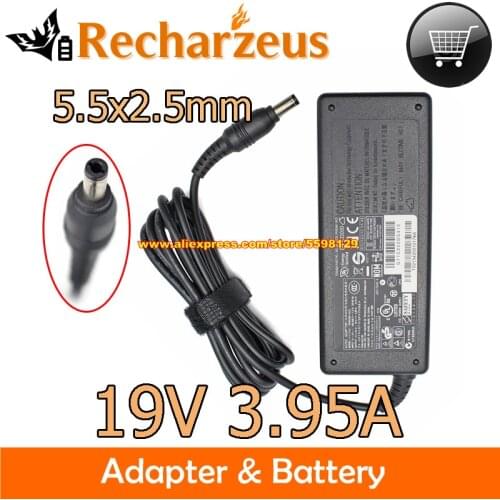 Genuine For TOSHIBA PA-1750-09 PA3468E-1AC3 19V 3.95A 75W AC Adapter For TOSHIBA Satellite P745 L300 L450 L350 L40 Charger