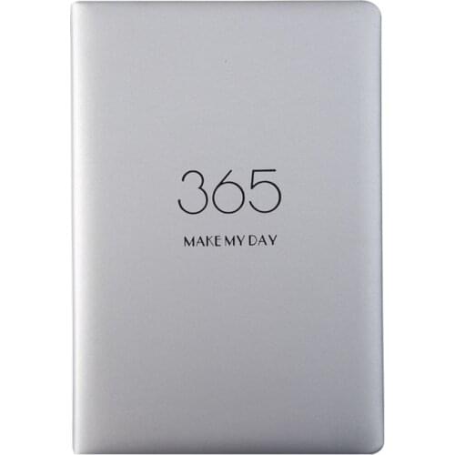 Agenda Planner 2021 Diary Plan Organzier A5 Daily Notebook and Journal 365 Day Notepad Weekly Monthly Black Note Book Stationery