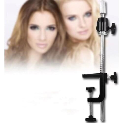 Hot Selling Wig Stand Practice Stand Model Head Dummy Head Doll Head Set Table Top Adjustable Metal Mesa Stand