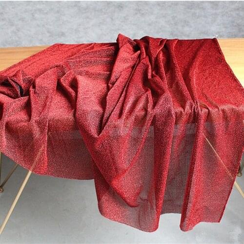 Polyester Sparkles Glitter Sewing Fabric By Yards DIY Dance Costume Or Wedding Party Decoration 90*145 Cm/Piece W04-TJ3418