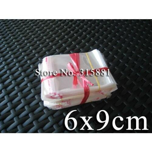 1000x clear Self Adhesive Seal Plastic Bag 6x9cm opp bag /poly bag free shipping