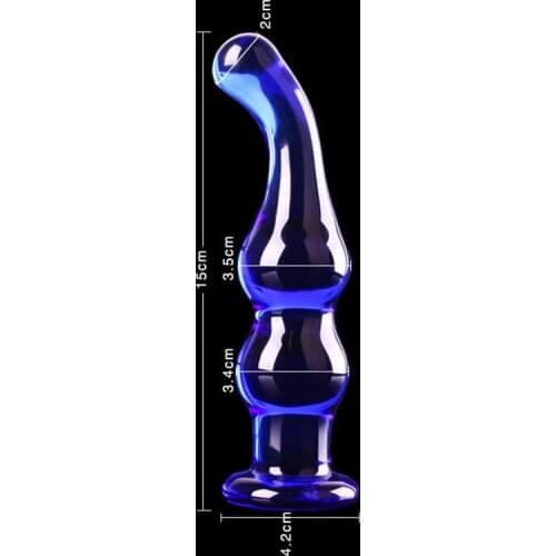 Box Glass anal plug bullet sex toys for man women prostate massager GSPOT Crystal BEADS anus butt plug Stimulating sexual fetish