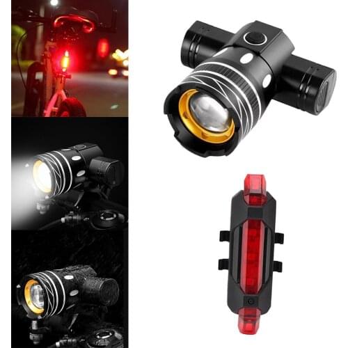 Super Bright USB Led Bicycle Rechargeable Bike Lights for Mountain Bike