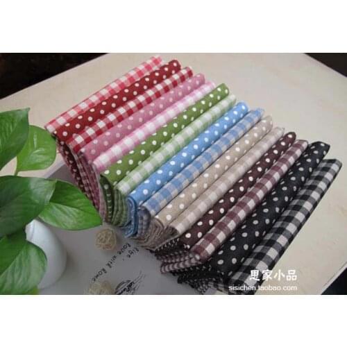 FABRIC Patchwork cloth learning Printing Pattern table Natural Cotton Linen Fabric Quilting Patchwork Sewing Textile