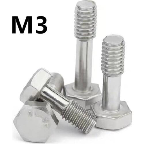 10PCS M3x10/12/14/16/20mm GB838 hexagon loose not off screws outer hex do not escape screw stainless steel bolt
