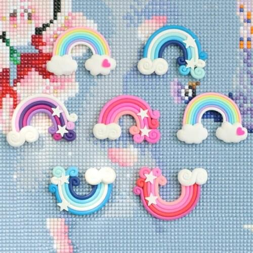 1PC Rainbow Shape Multifunctional Diamond Painting Locator Fixer Supplies DIY Handmade Tool Cross Stitch Tools Accessories