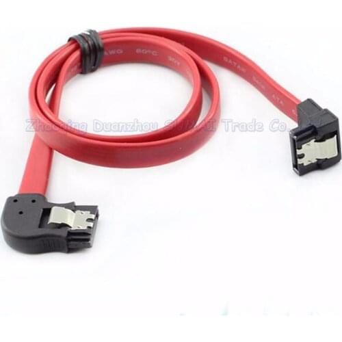 10pcs SATA3.0 serial hard drive data cable with Double shrapnel 50CM