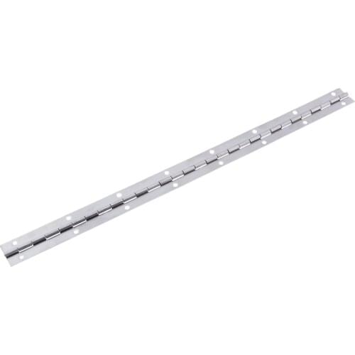 4x Stainless Steel Boat Door Continuous Piano Hinge with Hole, Hardware Accessories 38 x 2.5cm