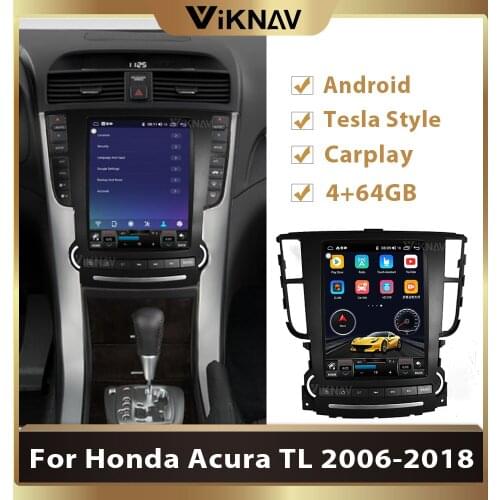 2din Android Car Radio Multimedia Player for Honda Acura TL 2006 - 2018 Auto Stereo Head Unit GPS Navigation