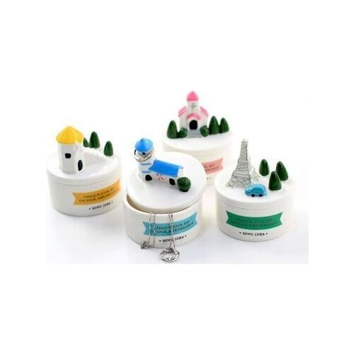 Free shipping BF050 Creative storage multifunctional micro landscape jewelry box storage box 9*6.5cm