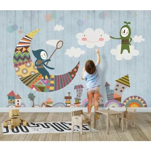 Boreal Europe cartoon board children room setting wall decorates wallpaper mural