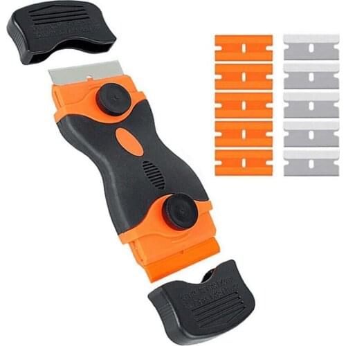 Double Edged Razor Blades Automotive Ceramic Oven Glass Clean Shovel Cutter Easy To Use Two-In-One Cutter Tool Cleaning Tool