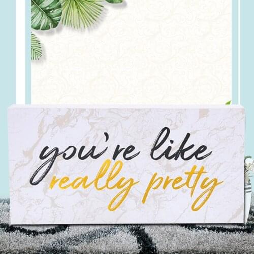 Wood Sign Wall House Modern Home Decoration Wall Art Wooden Block MDF Sign Tabletop Home Art Letters 2020 New Good Love