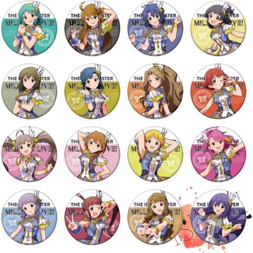 THE IDOLM@STER Anime Idolmaster Million Live! Game Badge Lumiere Papillon Ver. Metal Badge Brooch Pins - 3