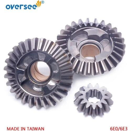 6E3 Gear Set For Yamaha Outboard Motor 2T 4HP 5HP With Forward Gear 6E0-45560 Reverse 6E0-45570 Pinon 6E0-45551