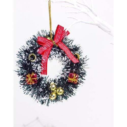 Creative Christmas PVC Mini Wreath Christmas Red Fruit Gift Wrap Hanging Pendant Vianocne Dekoracie Decoracion Hogar