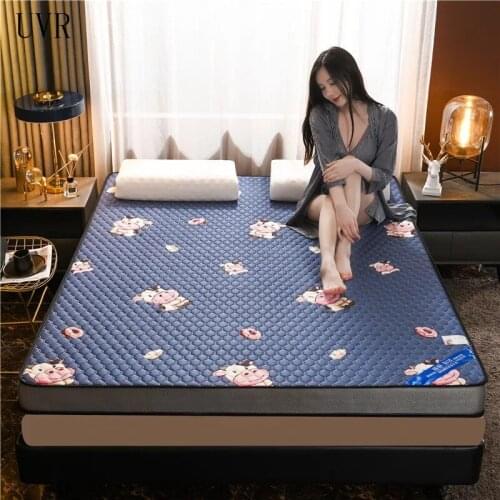 UVR Ice Silk Latex Mattress Memory Foam Filling Tatami Comfortable Cushion Full Size Breathable Pad Bed Deep Sleep