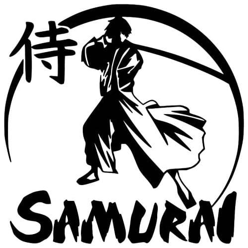 Ninja Great Japanese Samurai Warrior Car Sticker Personalized Decal Laptop Motorcycles Auto Accessories PVC,13cm*13cm