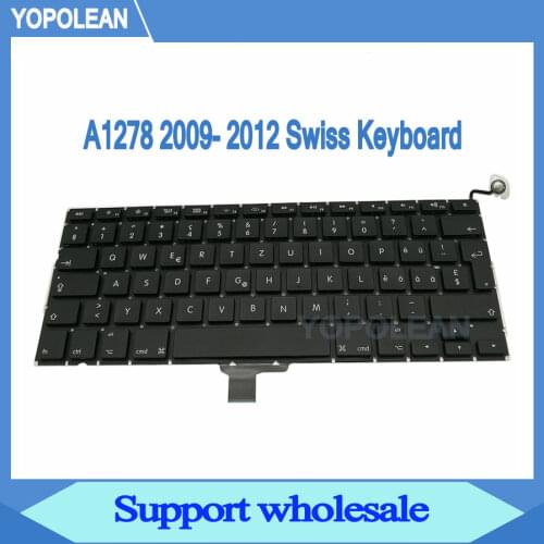 New Switzerland Swiss Keyboard For Macbook Pro Unibody 13" A1278 Keyboard 2009 2010 2011 2012 Years