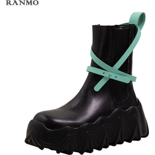 2021 Fall New Chelsea Smoke Boots Fashion Personality Boots Womens Boots Designer Brand Luxury Womens Shoes Platform Boots