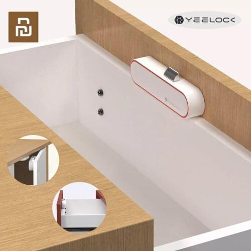 New XIAOMI YEELOCK Smart Drawer Cabinet Lock E Keyless Bluetooth APP Unlock Anti-Theft Child Safety File Security Drawer Switch