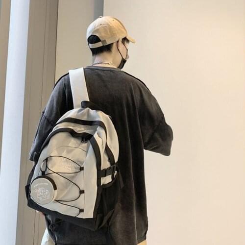 Simple High Quality Rucksack Boys Girls Fashion Black Large-Capacity Student Backpack Leisure Travel Backpack Womens 2021 New