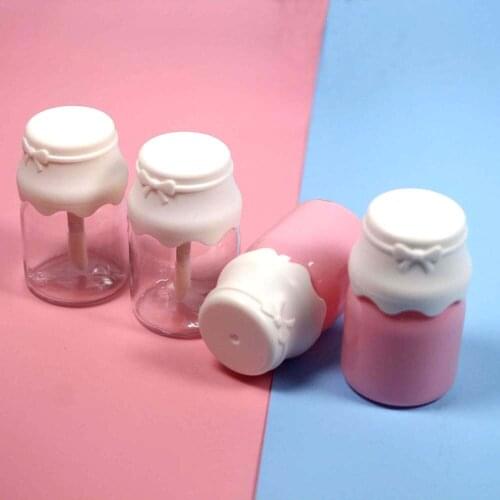 6pcs 15ml transparent Honey pot shaped lip gloss tube cute pink lip gloss tube