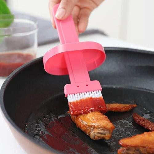BBQ Brush Food Baking Cookware Pastry Cooking Tool Bread Oil Cream Brush Utensil Barbecue Tool Kitchen Accessories Random Color
